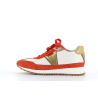 basket orange en cuir tahiel